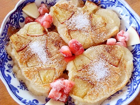 ホットケーキに飽きたら♪リンゴの簡単お焼き